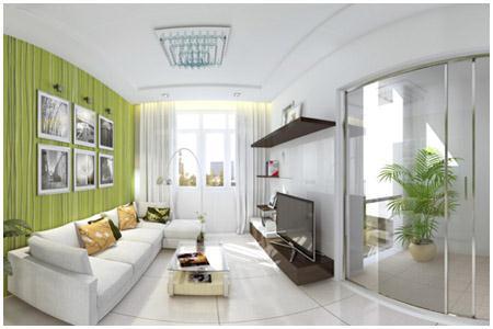 Cho thuê căn hộ bảy hiền tower, tân bình, 65m2, 2pn, 10tr