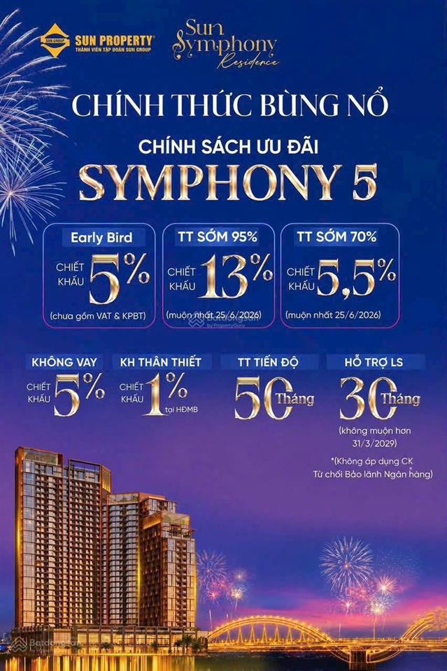 Symphony 5 chính thức ra hàng  tâm điểm đầu tư bên sông hàn