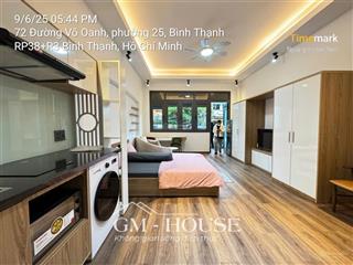 Cho thuê căn studio/ 1 phòng ngủ  võ oanh, thạnh mỹ tây, bình thạnh, ban công/máy giặt sát q1