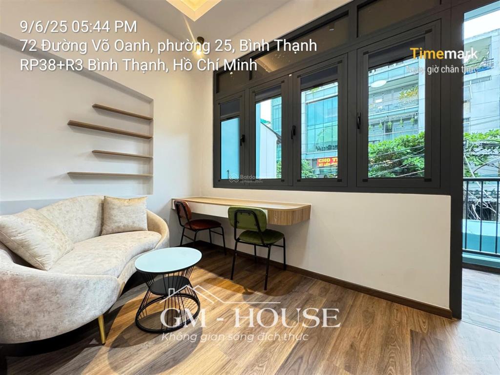 Cho thuê căn studio/ 1 phòng ngủ võ oanh, thạnh mỹ tây, bình thạnh, ban công/máy giặt sát q1