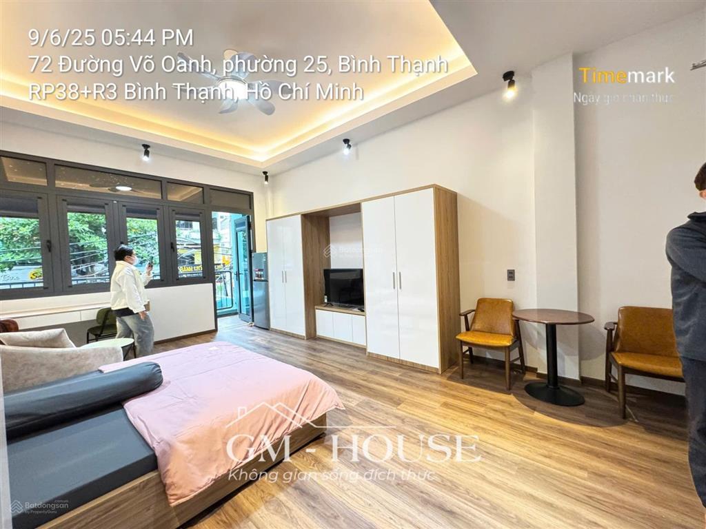 Cho thuê căn studio/ 1 phòng ngủ võ oanh, thạnh mỹ tây, bình thạnh, ban công/máy giặt sát q1