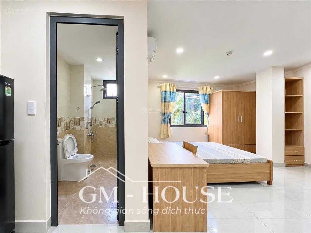 Cho thuê căn hộ studio full nội thất tốt, thang máy, gần landmark81, sala, nguyễn hữu cảnh an ninh
