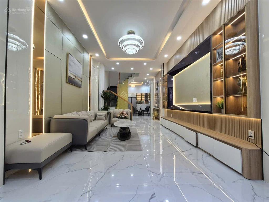 Nhà phố luxury gara ô tô hẻm 6m thông khu dân cu thusun  nhỉnh  8 đ 54m2