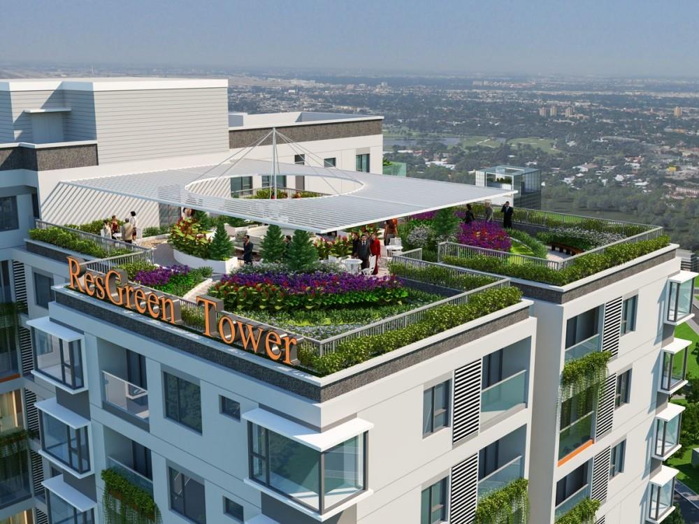 Cho thuê cc res green tower, 12 triệu vnd, 75m2, 2pn, 2wc, giá tốt.  0932 132 *** gặp hiển