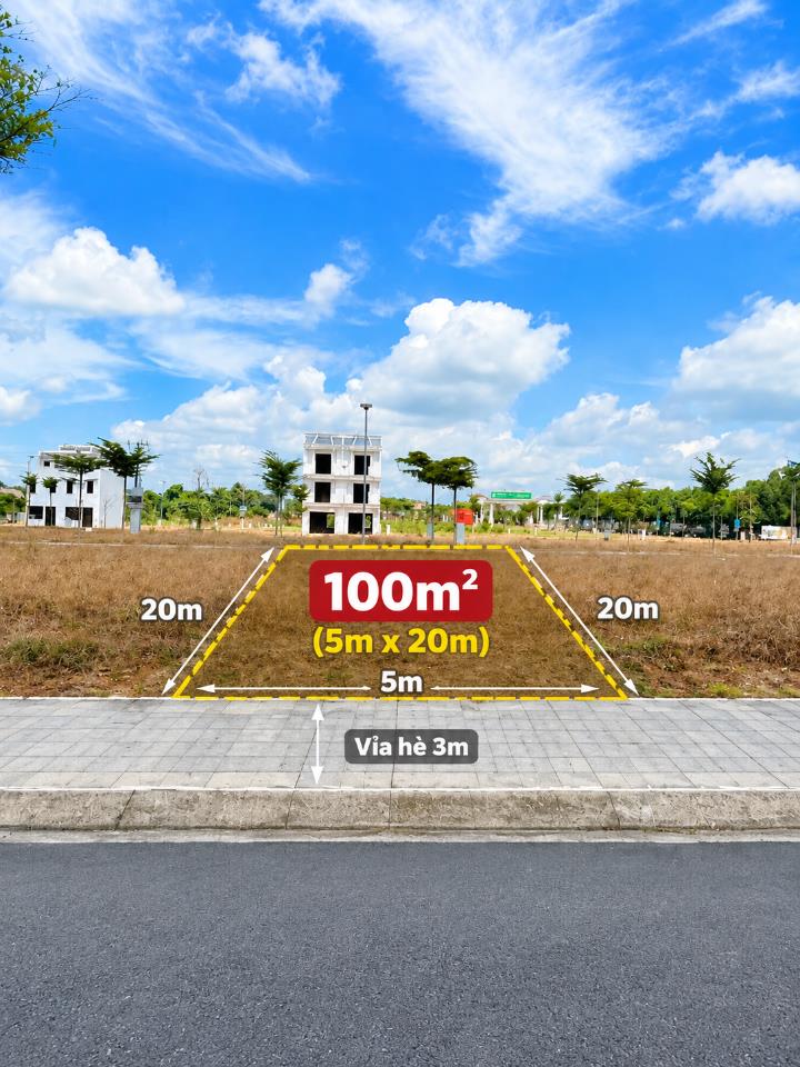 Chỉ 5 triệu mỗi tháng sở hữu ngay 100m2 đất full thổ cư - Sổ hồng riêng - Cạnh nút giao cao tốc