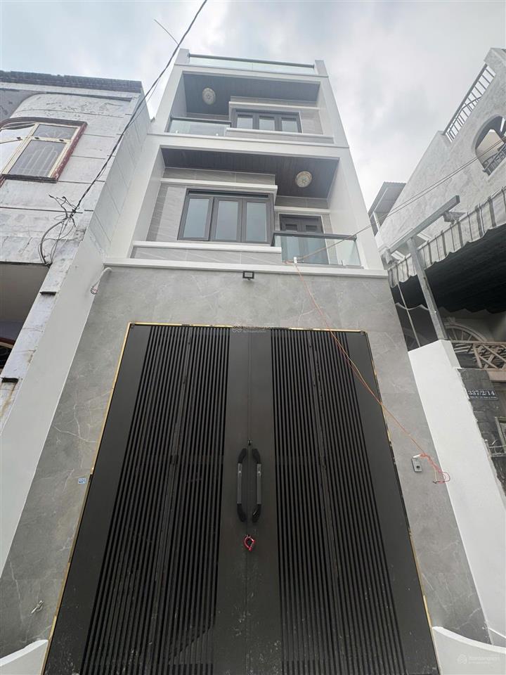 Nhà mới xây thạch lam (4x14m)  3.5 tấm  xe hơi trong nhà  tặng nội thất  giá 7.7 tỷ