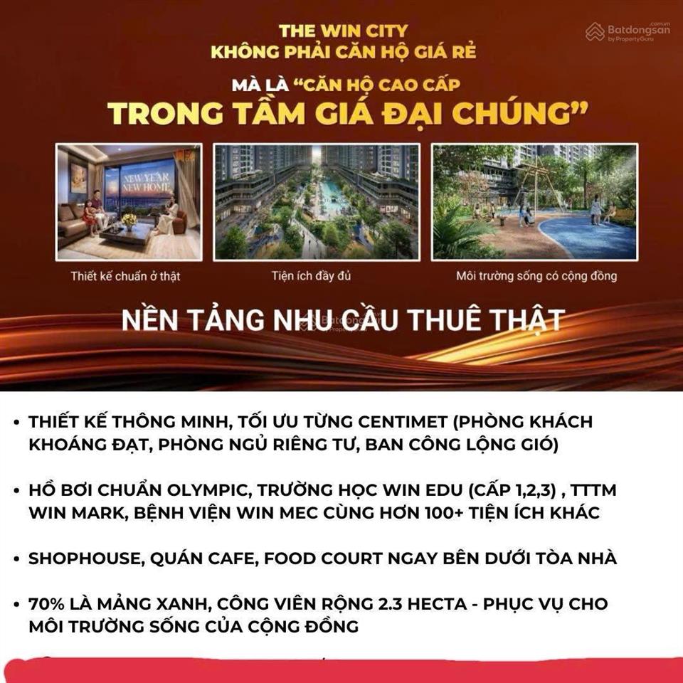 The win city tt 15% 220 triệu ngưng đến khi nhận nhà.
chiết khấu ngay 1 cây vàng cho khách