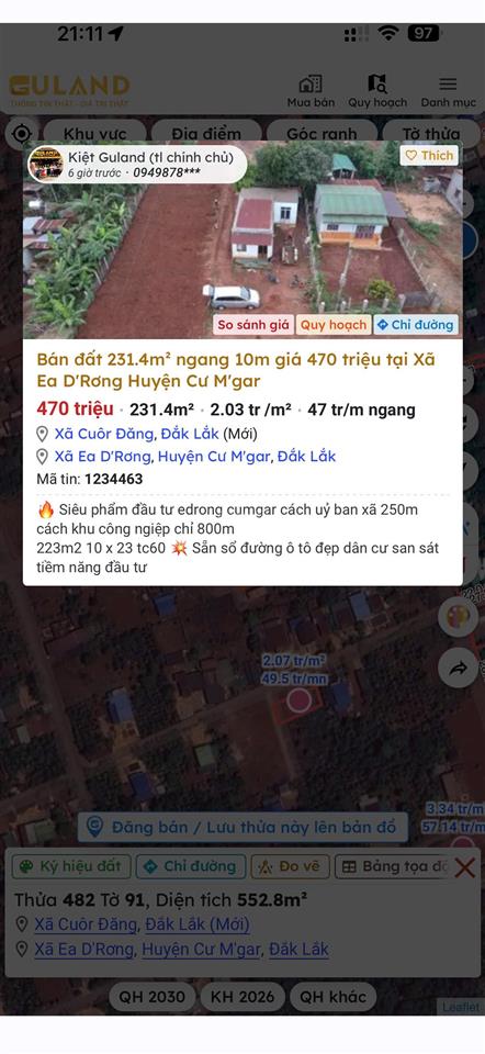 Bán đất kcn phú xuân, giảm 35tr chỉ còn 435 triệu, đầu tư sinh lời ngay