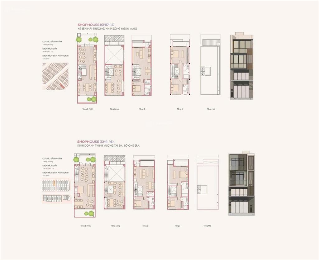 Shophouse và nhà phố liền kề tại siêu đô thị tỷ usd  one era