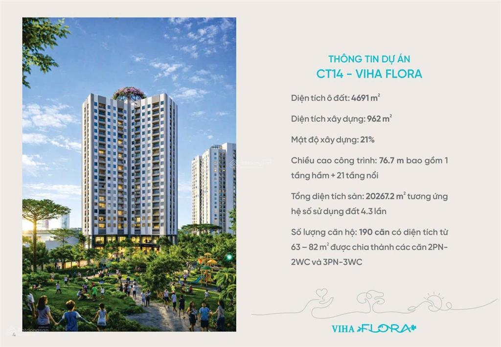 Chỉ hơn 1,6 tỷ ký hđmb trực tiếp cđt viha flora garden, hỗ trợ 0% trong 18 tháng