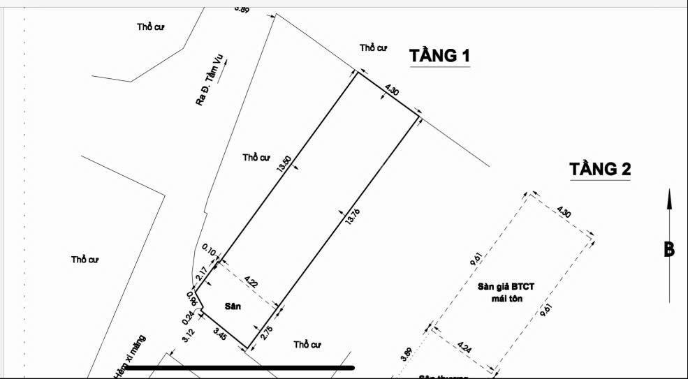 Hẻm xe hơi thông  công viên tầm vu  bình thạnh  2 tầng  64m2  7.7 tỷ tl