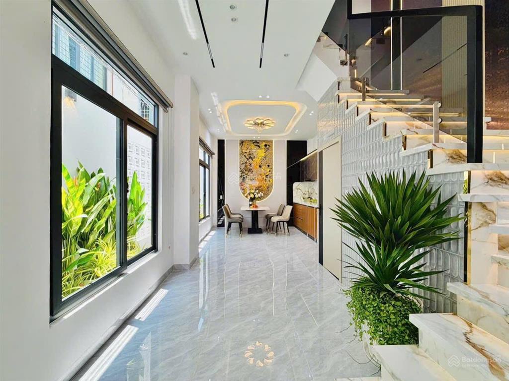 Hẻm 4m tú mỡ  gò vấp  nhà 4 tầng mới đẹp  55.2m2  8.98 tỷ tl