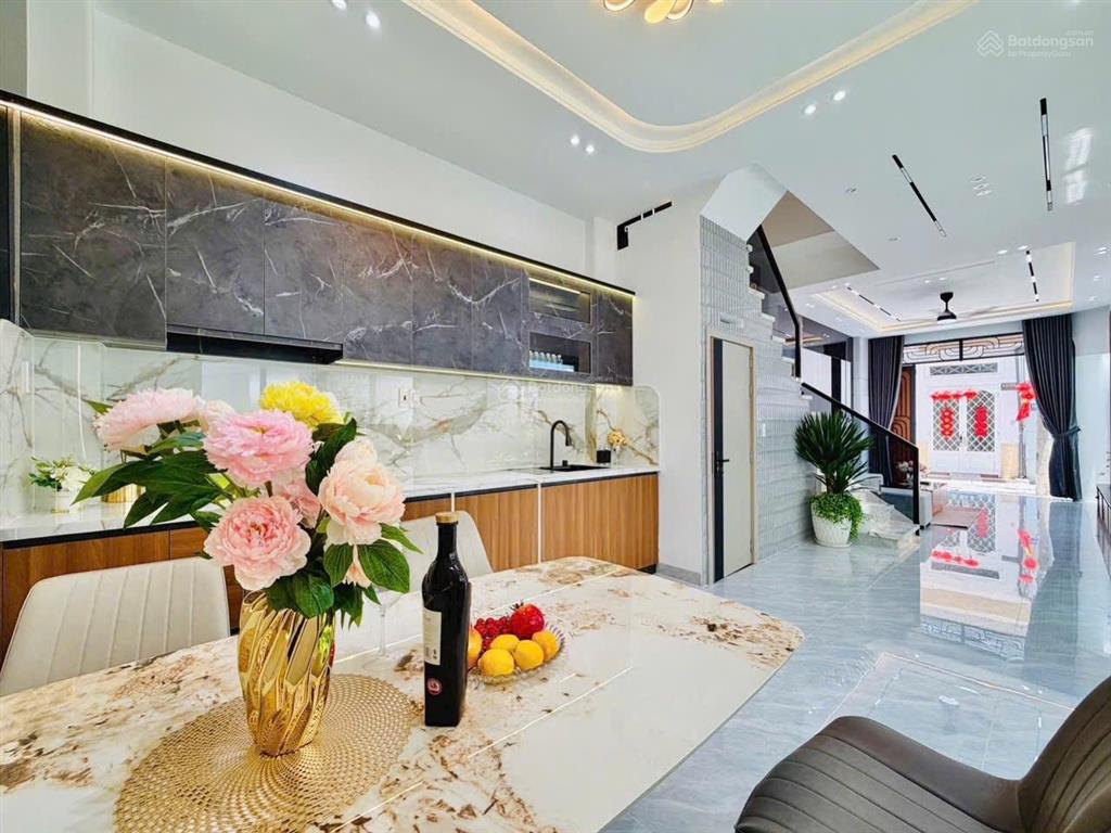 Hẻm 4m tú mỡ  gò vấp  nhà 4 tầng mới đẹp  55.2m2  8.98 tỷ tl