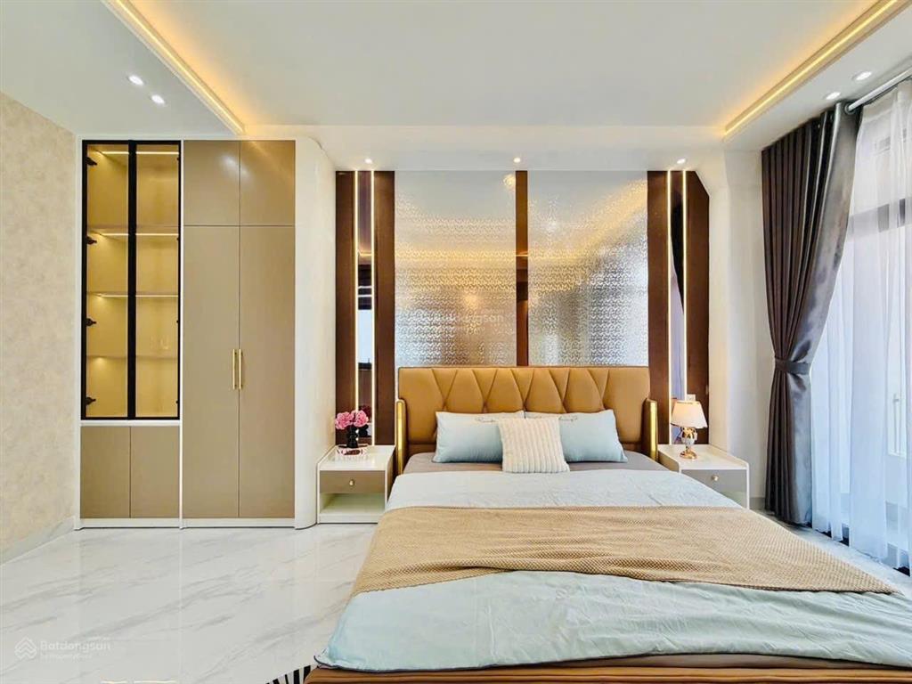 Hẻm 4m tú mỡ  gò vấp  nhà 4 tầng mới đẹp  55.2m2  8.98 tỷ tl