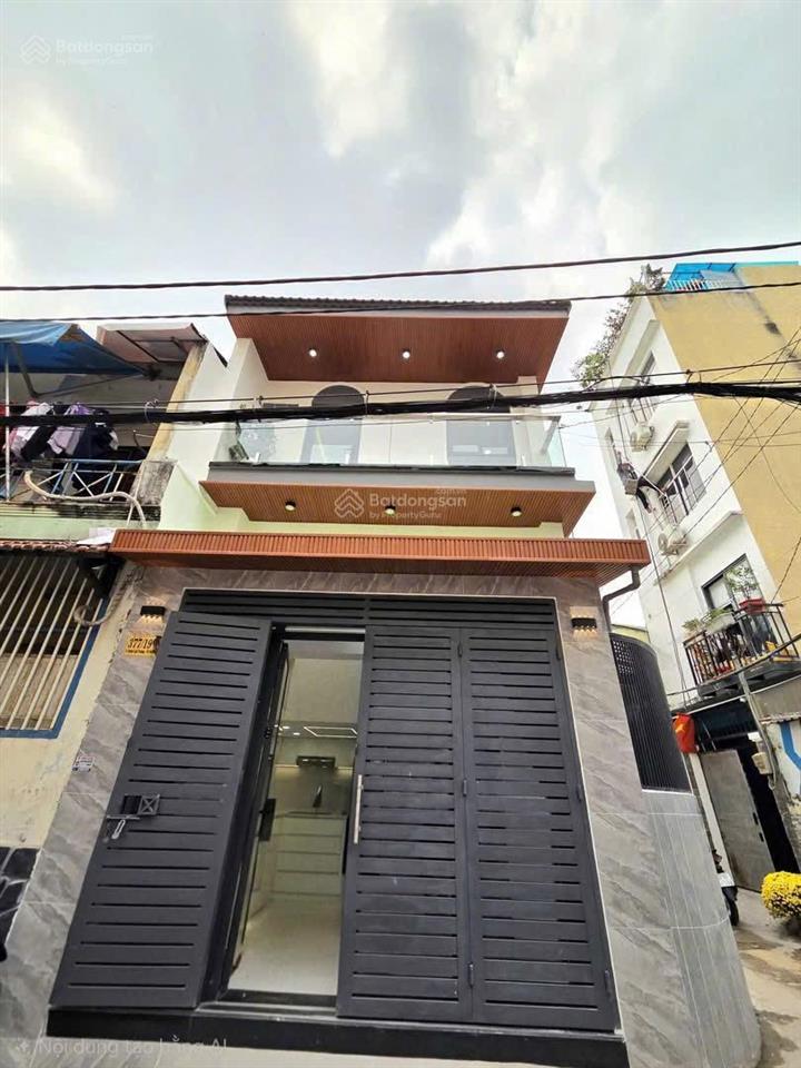 Hẻm xe hơi 6m  phan văn trị  bình thạnh  5 x 6m nở hậu  3 tầng  6.950 tỷ tl