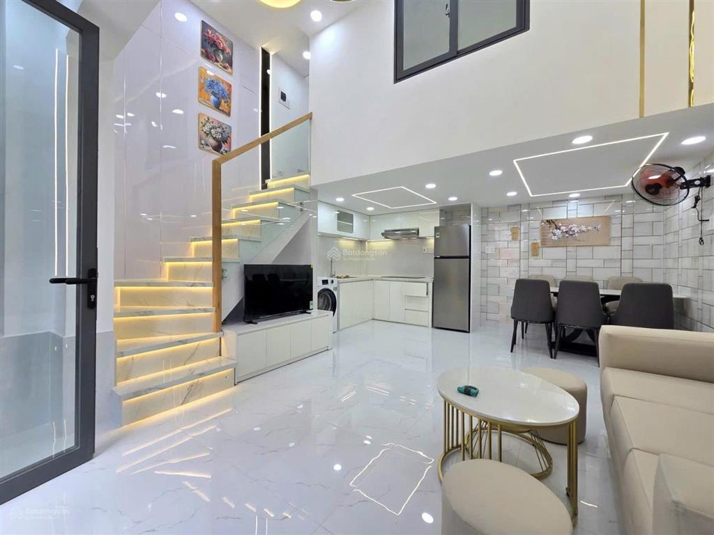 Hẻm xe hơi 6m  phan văn trị  bình thạnh  5 x 6m nở hậu  3 tầng  6.950 tỷ tl