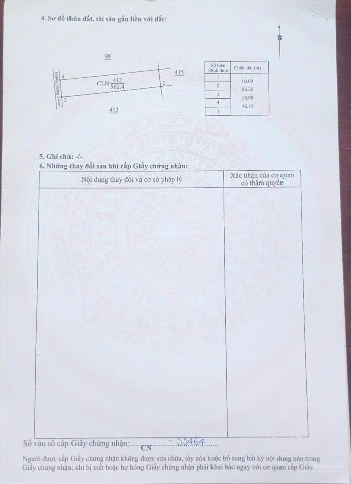 Bán đất 562m2 tại khánh xuân, 530 triệu, đắk lắk