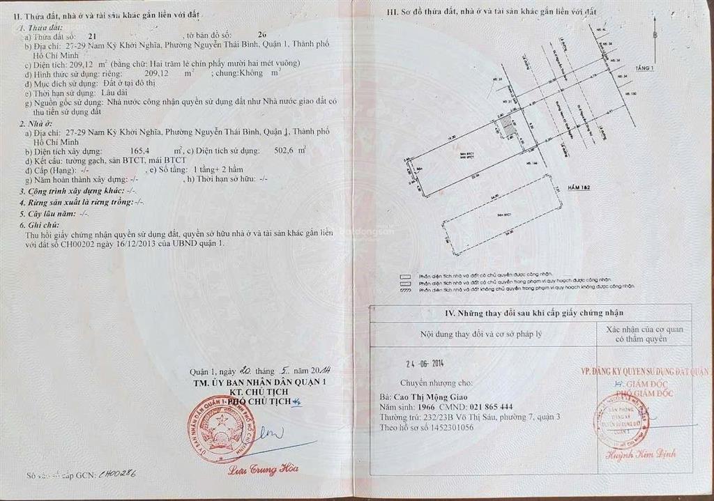 Bán tòa nhà văn phòng nam kỳ khởi nghĩa quận 1 2 hầm 6 tầng dòng tiền hơn 500 triệu