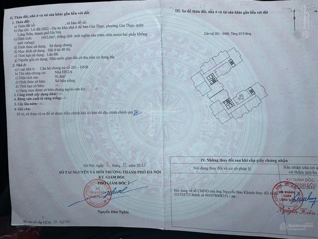 Bán chung cư gia thụy, view hàng không, full tiện ích, giá rẻ như f0, 7 tỷ  91,6m2