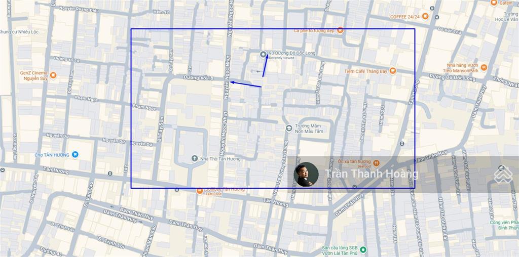 Nhà hẻm ôtô 3 tầng 7tỷ 56m2 đô đốc long tân hương