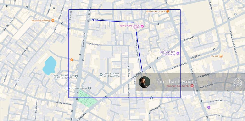 Hẻm xe tải thông 85m2, nhà 3tầng thoại ngọc hầu 9tỷ9