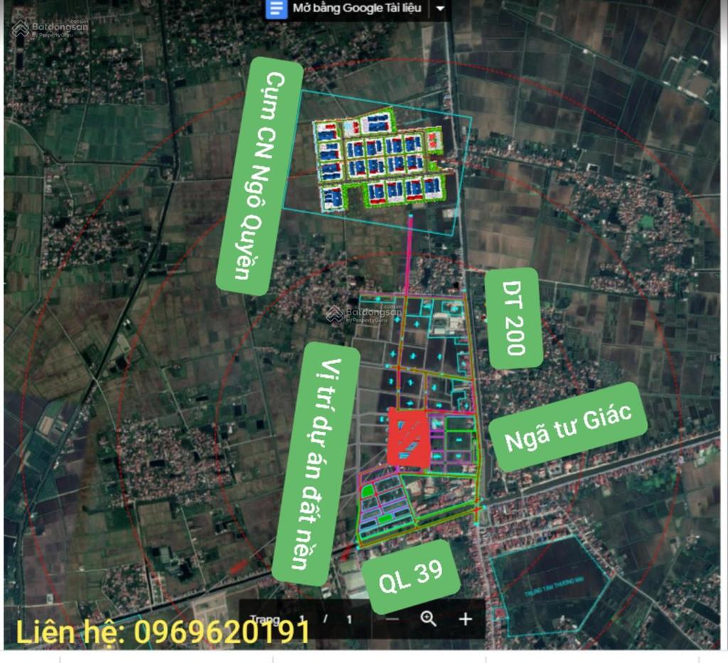 Cần bán lô đất sẵn sổ nằm sau nhà văn hóa tiên lữ, gần trường học, trung tâm chợ