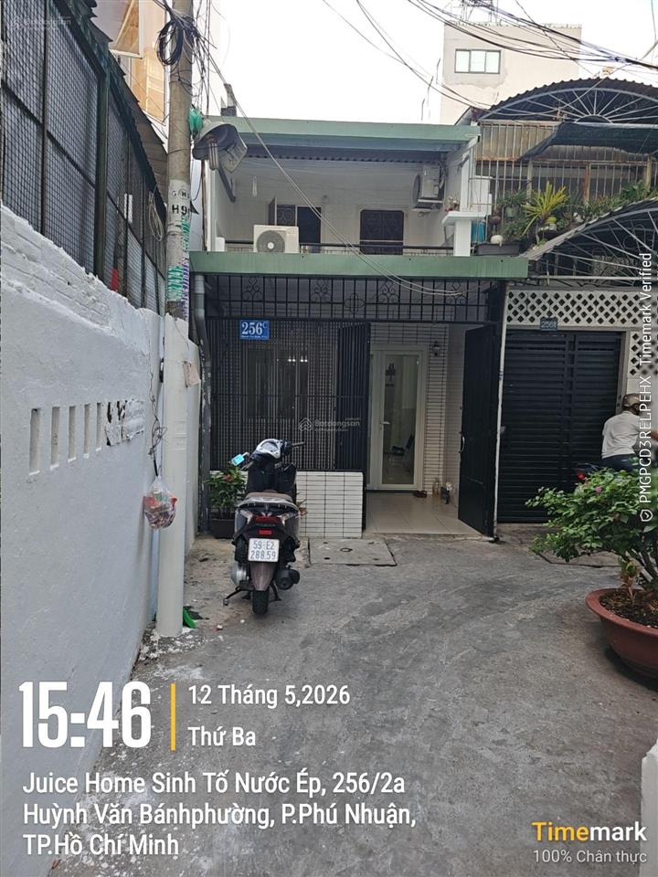 Nhà 50m2  hẻm thẳng một sẹc cách đường hvb 20m vuông nở hậu có sân rộng 4m đậu 4 xe