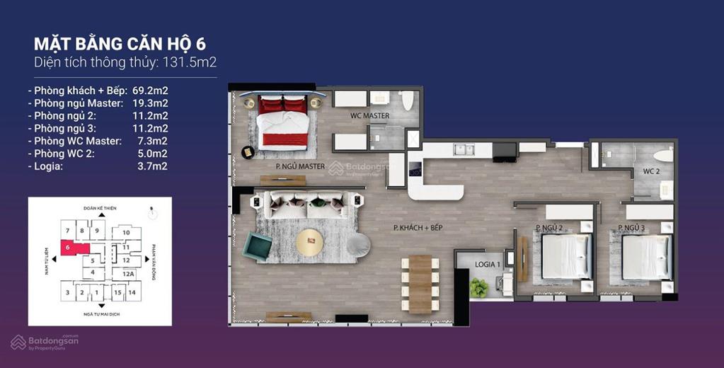 Bán căn hộ chung cư tại chung cư the nine, 14,6 tỷ, 131,5m2, hàng hiếm view đẹp
