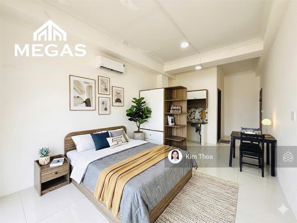 Căn hộ studio 20m2 có ban công ở vạn phúc, sẵn nội thất, free xe đạp, thang máy, hầm xe. giá 6,9 tr
