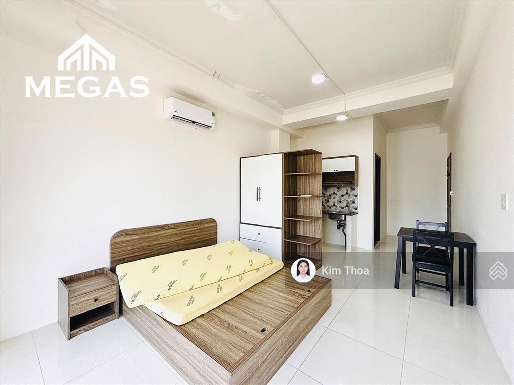 Căn hộ studio 20m2 có ban công ở vạn phúc, sẵn nội thất, free xe đạp, thang máy, hầm xe. giá 6,9 tr