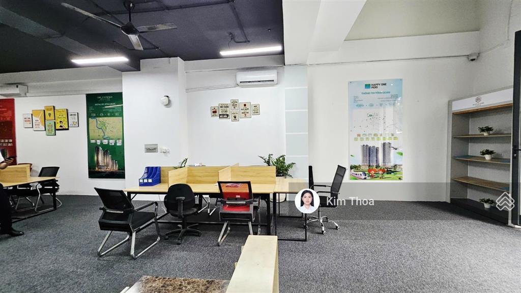 Trệt lửng 7x21m (~140m2) ở vạn phúc, sẵn nội thất (~30 nhân sự), có máy lạnh, hầm để xe. giá 32 tr