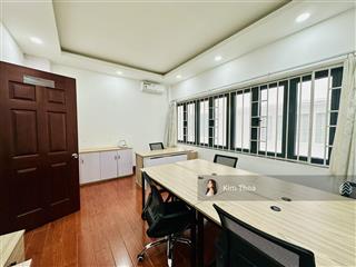 Văn phòng 20m2 vạn phúc sẵn nội thất, máy lạnh, hầm xe. giá rẻ chỉ 6 tr (bao điện nước, internet)