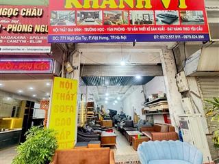 ( giá đầu tư)bán nhà 771 ngô gia tự, long biên, 173m2 x mặt tiền 4.4m, vỉa hè rộng, kinh doanh vip
