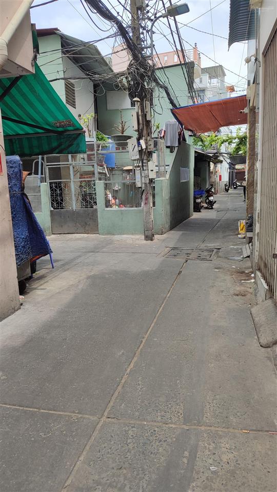 Nhà hẻm 3,5m văn thân, p8, q6, 44,1m, 2 tầng, 4pn, cách mặt tiền 30m.