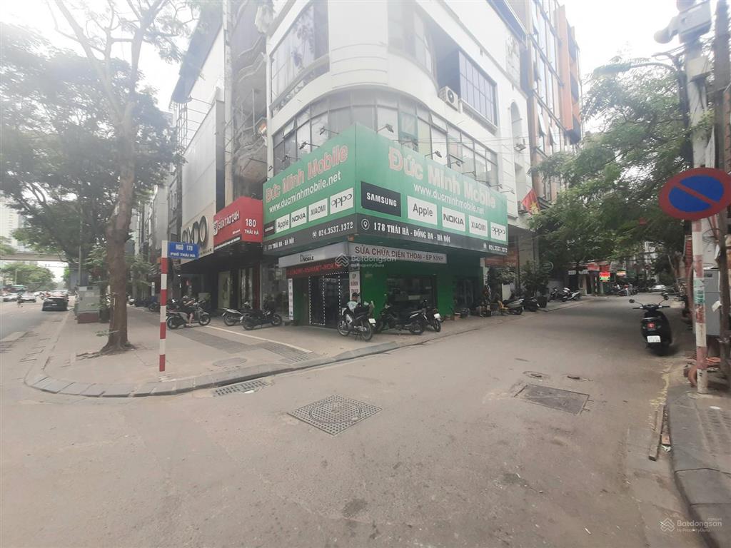 Bán nhà ngõ 178 thái hà dt 246m2 x4t, mt 7,5m giá 59,8 tỷ, ô tô tránh, sổ đỏ đẹp, gần phố