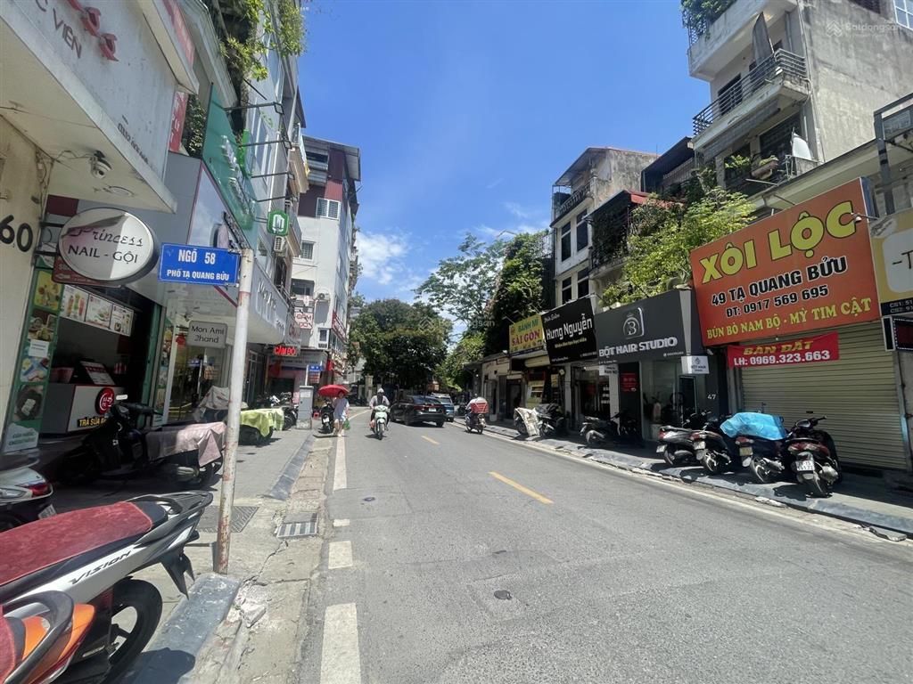 Bán gấp nhà mặt phố 56 tạ quang bửu, 60 tỷ, 63m2, 4pn, 6 tầng, mặt tiền 5.2m
