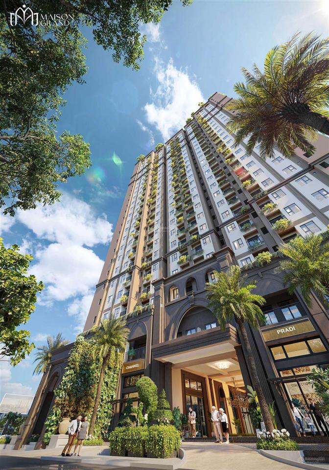 Giá bán từ 33 triệu/m2 căn hộ maison grand phú mỹ, cái mép thị vải, tt 50% nhận nhà full nội thất