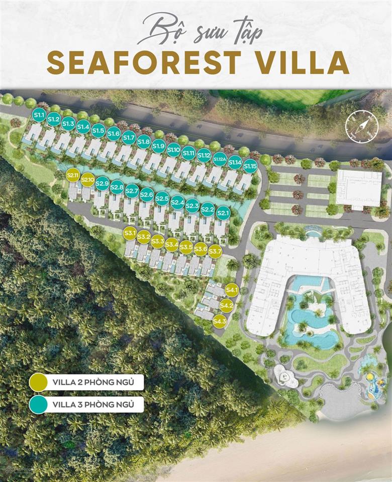 Bán biệt thự seaforest villa 2pn maia resort hồ tràm  giao hòa rừng xanh & biển ngọc. 0908 982 ***