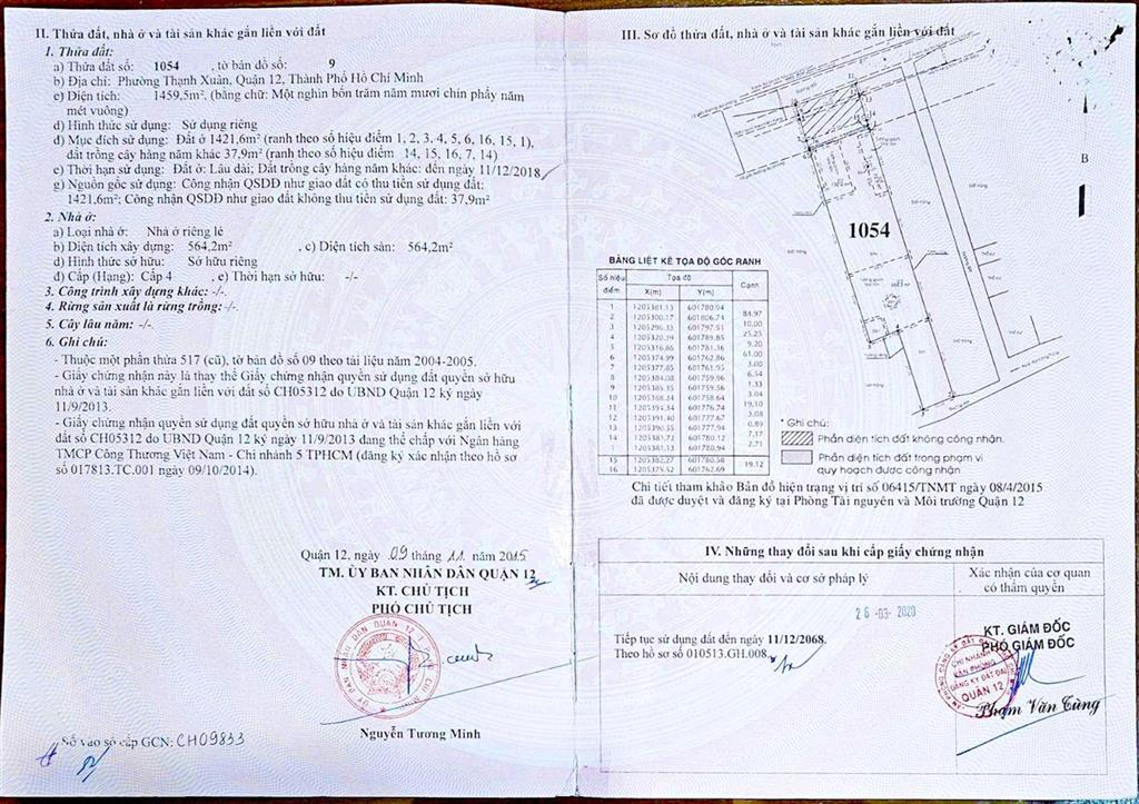 Bán kho, nhà xưởng tại thạnh xuân, quận 12, hồ chí minh, giá cực chất 42,5 tỷ, 1670m2