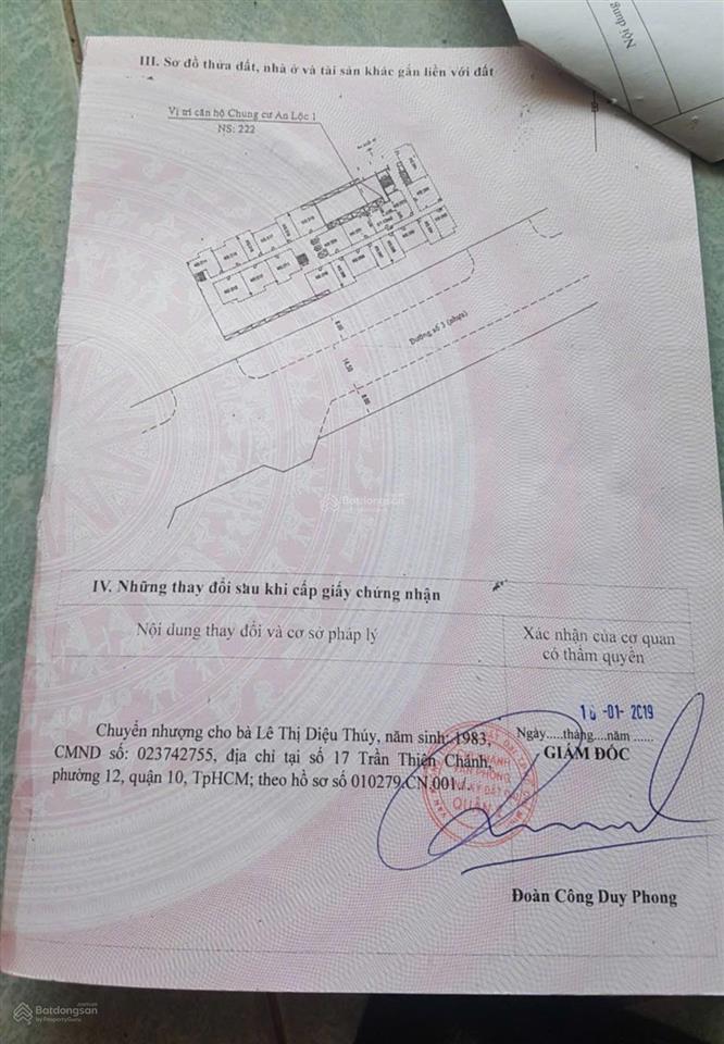 Bán căn hộ chung cư an lộc 1, an phú an khánh, q.2.  0908 787 *** (chủ)