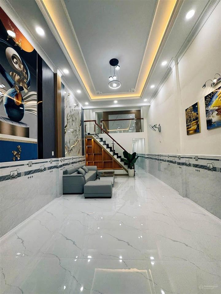 Nhà mặt tiền quận 12 4x20 giá 5.95 tỷ vị trí cách gò vấp chưa tới 1km