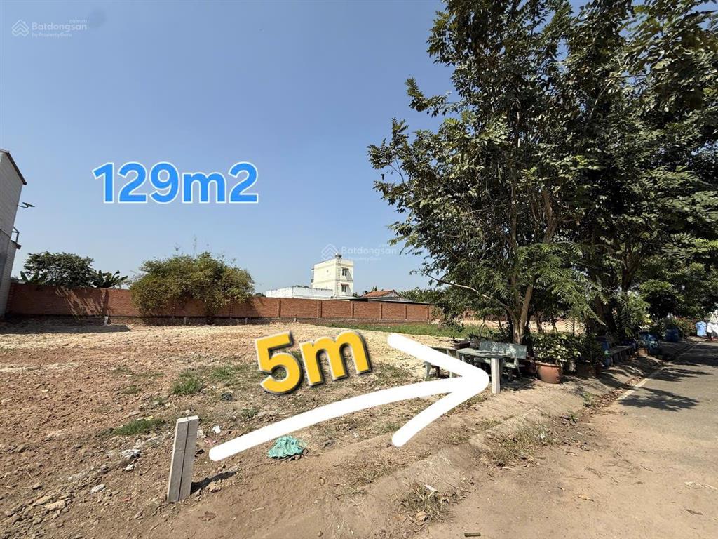 Gấp định cư bán lô đất 30.93tr/m2 ở bà điểm, 5x26m, khu phân lô xây được 5t, ngay sau công an xã bđ