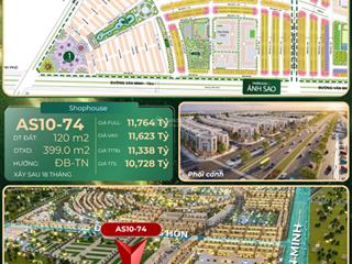 Bán căn shophouse mặt tiền 6m gần quảng trường lớn giá tốt nhất dự án  0986 384 ***