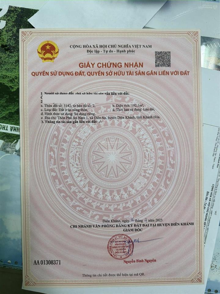 Đất diên an, diên khánh, khánh hoà