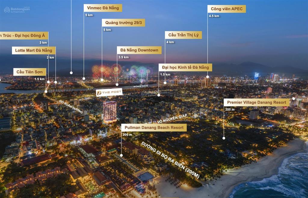 Từ 1,5 tỉ sở hữu căn hộ có view biển và cách biển 200m. ở hoặc khai thác dòng tiền. 95 triệu/m2