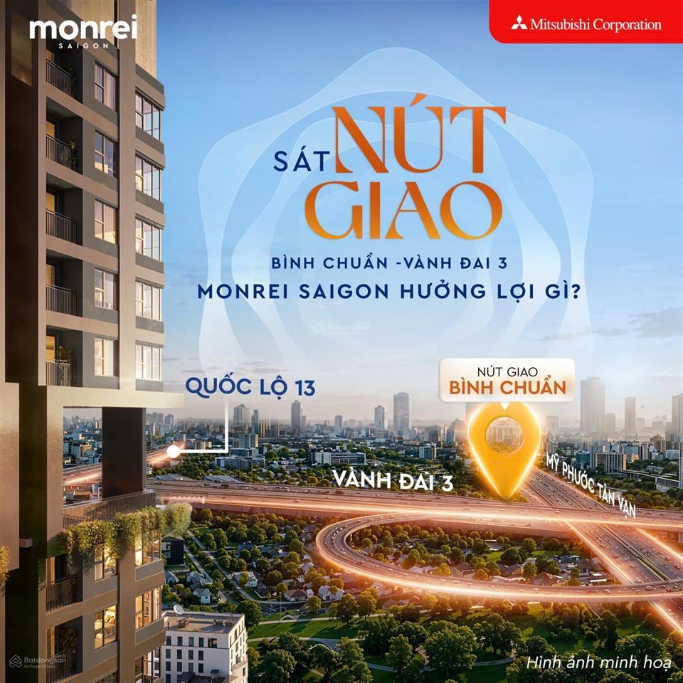 Monrei saigon vốn tự có 15% vào ngay hđmb. giá chỉ từ 2 tỷ 1 căn. chủ đầu tư tốt mitsubishi. 