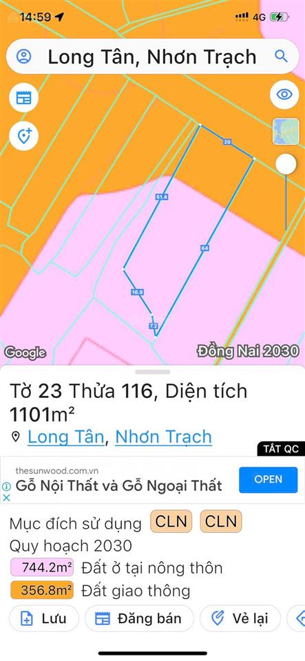 Bán đất nhơn trạch 3 mt đường diện tích lớn đón đầu hạ tầng long thành