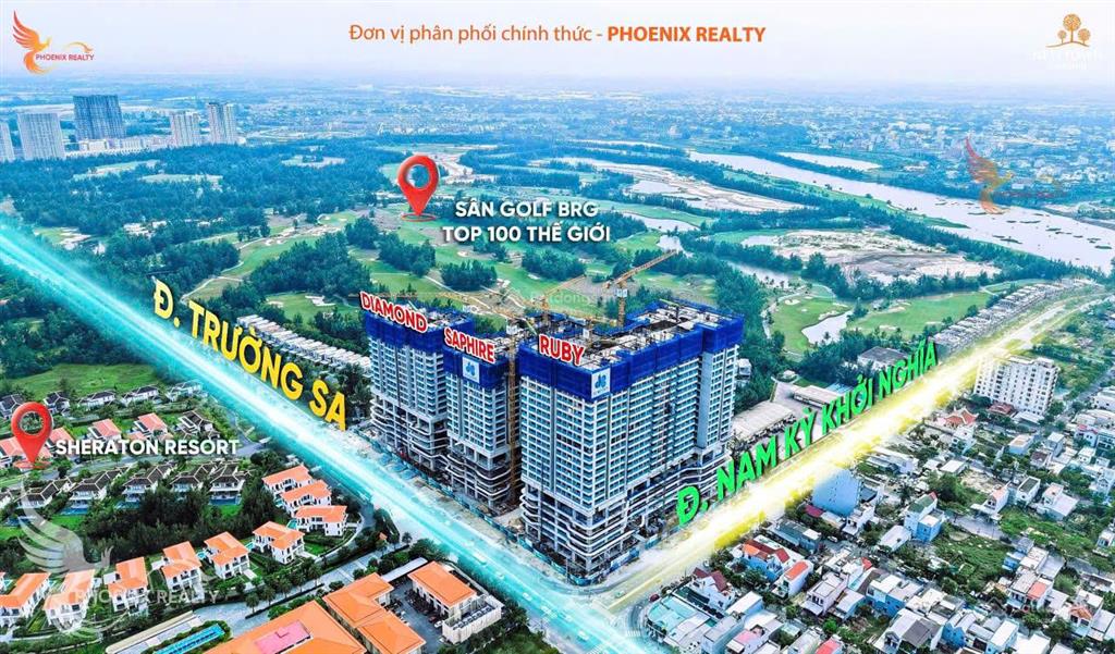 Nổi bật 2 suất ngoại giao căn 1pn newtown đà nẵng view trực diện biển  nhà sẵn, sổ lâu dài, ck 14%