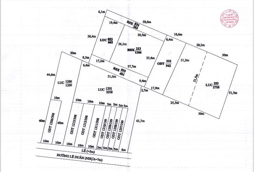 Đất bán tại hùng vương, kiến bình, tân thạnh, giá cực chất chỉ với 49,5 tỷ, 5257m2