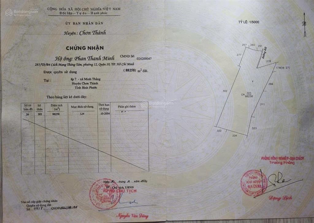 Bán đất 8845 m2 tại đường số 3, kdc hoàng hương, xã tân thạnh, 60tỷ